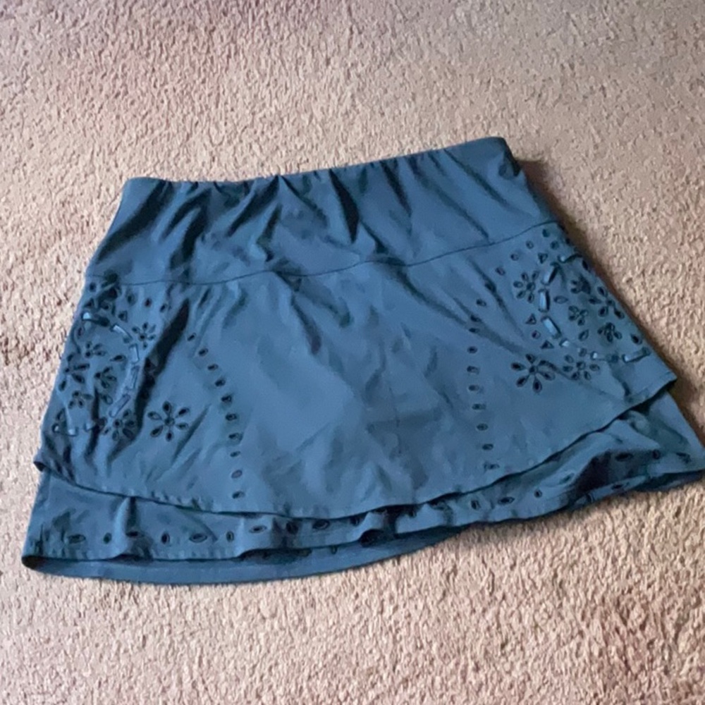 Lucky in love navy tennis/pickleball skirt L